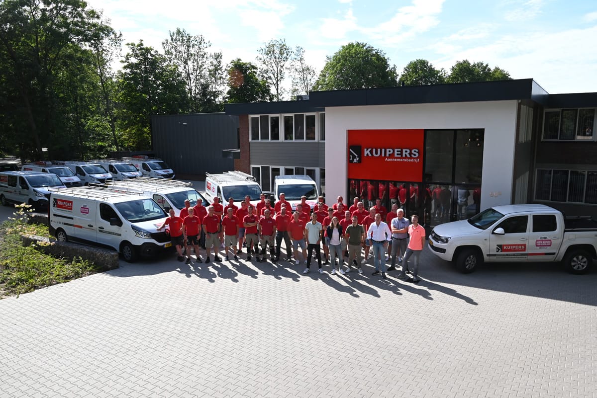 Teamfoto Aannemersbedrijf Kuipers 